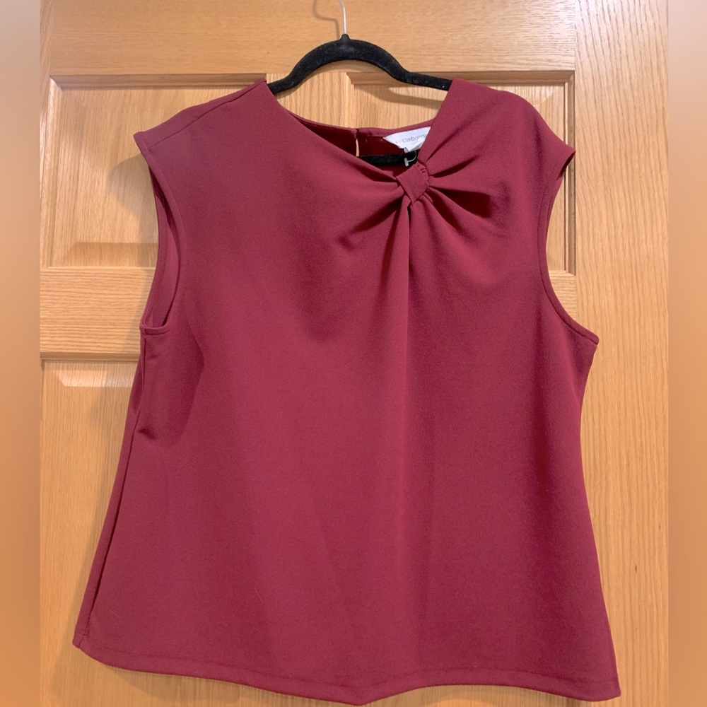 Burgundy blouse